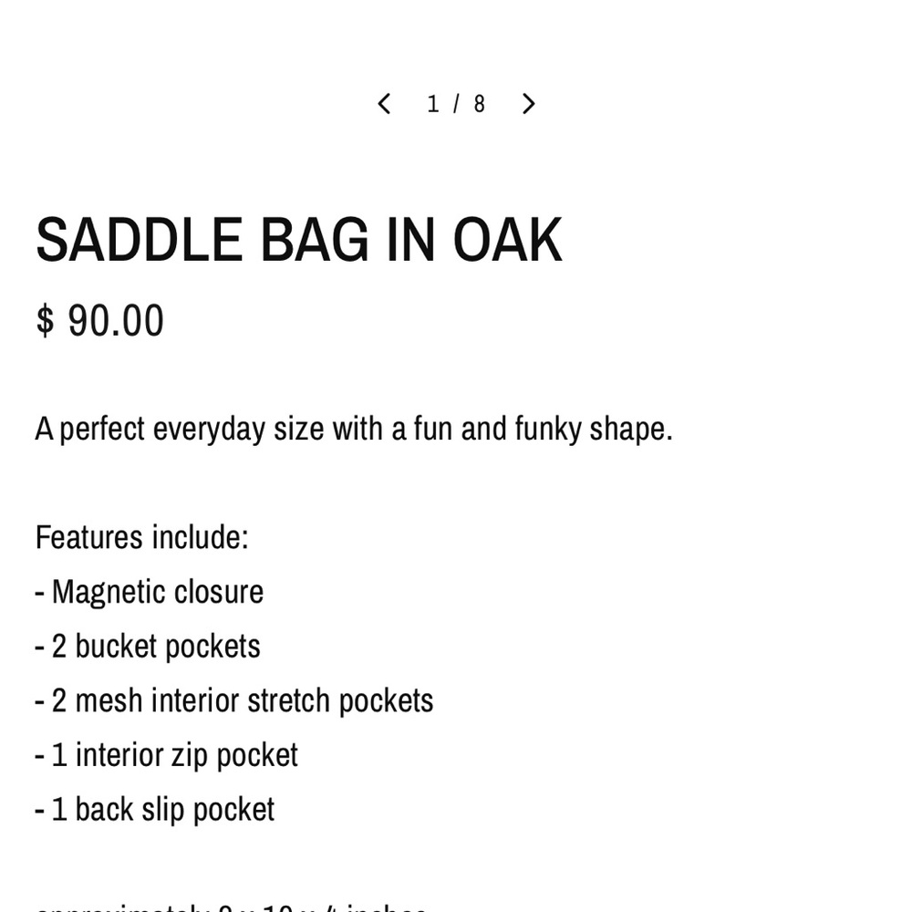 Rad Rev saddlebag Tan Crossbody/shoulder Bag - Picture 9 of 9